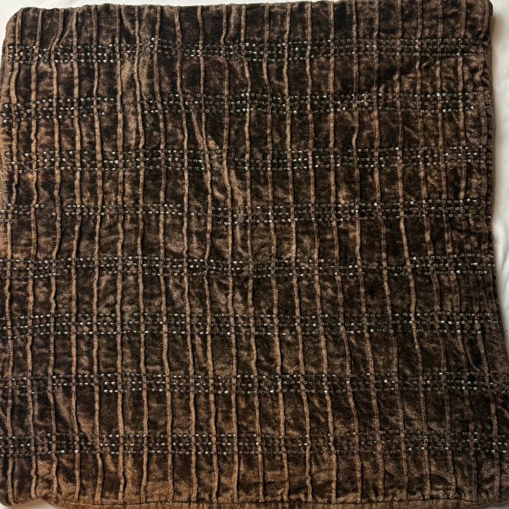 Brown Accent Pillow Case-Made in India
